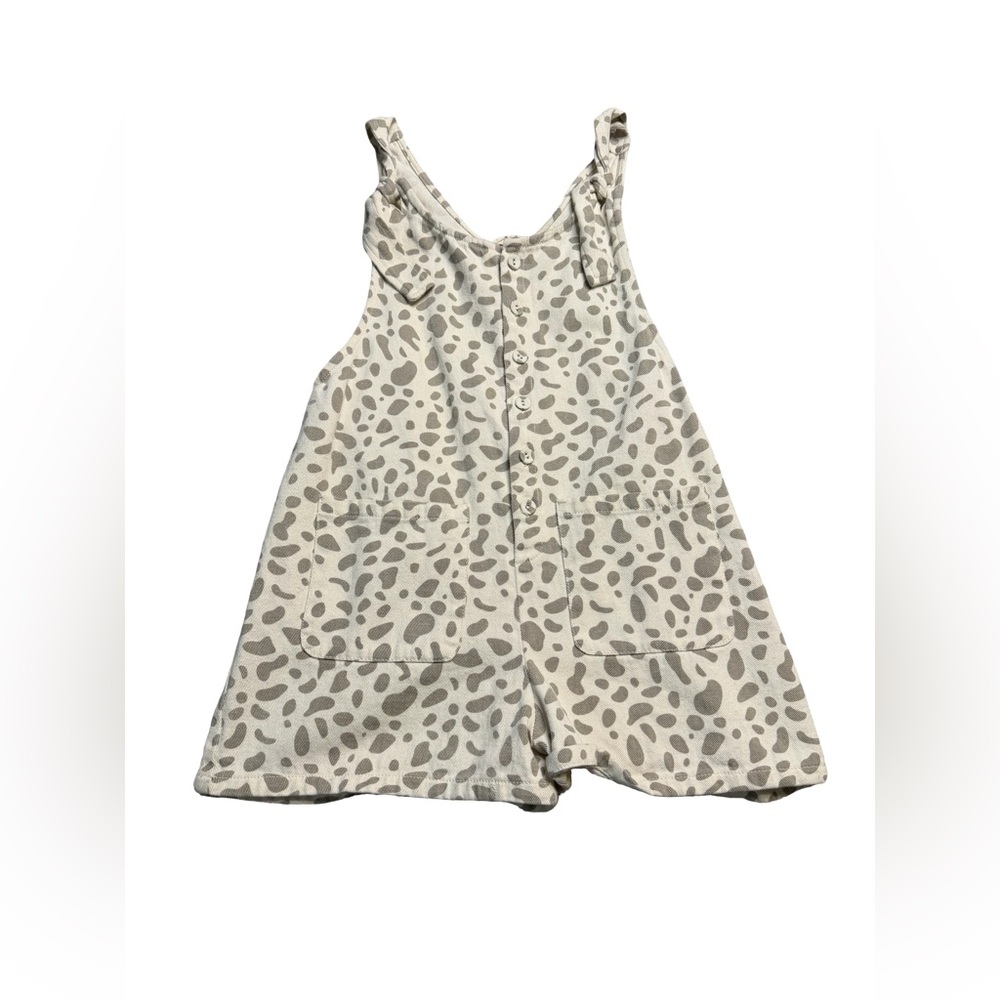Entro Leopard Print Button Front Romper Jumpsuit … - image 2